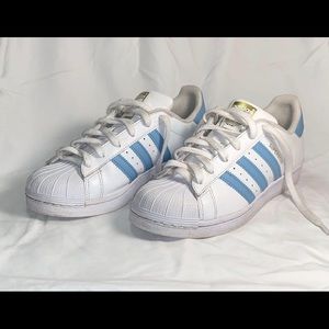 Baby Blue Adidas Superstar